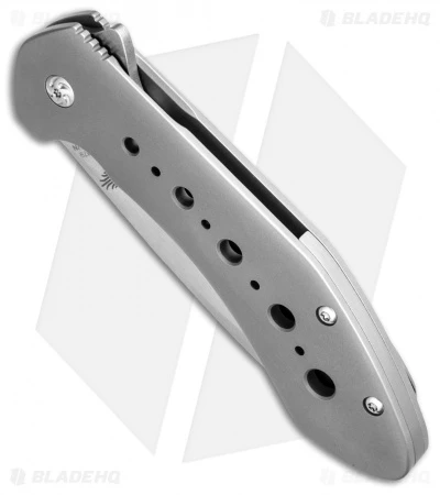 Kizer Matsuoka Kala Flipper Knife Titanium (3.75" Satin) Ki4479 Kizer Matsuoka Kala Flipper Knife Titanium (3.75" Satin) Ki4479 -Blade HQ Store kizer kala ki4479 BHQ 34539 jr spine