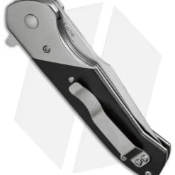 Kizer Vanguard Kane Liner Lock Knife Black G-10 (3.5" Stonewash) V4467A1 -Blade HQ Store kizer kane a1 black g10 side cm