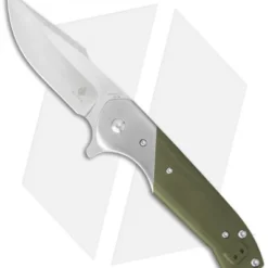 Kizer Vanguard Kane Liner Lock Knife Green G-10 (3.5" Stonewash) V4467A2