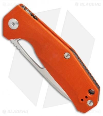 Kizer Vanguard Kesmec Liner Lock Knife Orange G-10 (3.25" Satin) V4461A2 Kizer Vanguard Kesmec Liner Lock Knife Orange G-10 (3.25" Satin) V4461A2 -Blade HQ Store kizer kesmec ano ti Ki4461A2 BHQ 34581 jr spine