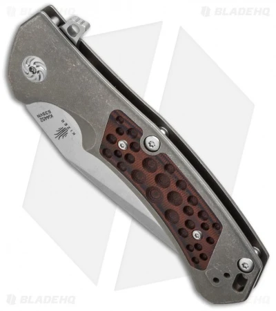 Kizer IFT-L Frame Lock Knife Titanium (3.5" Stonewash) Ki4452 Kizer IFT-L Frame Lock Knife Titanium (3.5" Stonewash) Ki4452 -Blade HQ Store kizer ki 4452 bottom cm