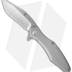 Kizer Cucchiara Trifecta Frame Lock Knife Titanium (3.875" Stonewash) Ki5462A1