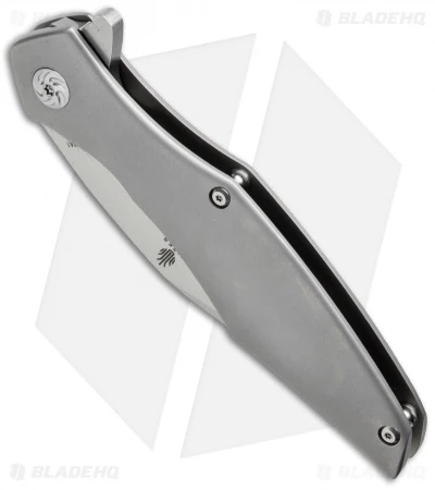 Kizer Cucchiara Trifecta Frame Lock Knife Titanium (3.875" Stonewash) Ki5462A1 Kizer Cucchiara Trifecta Frame Lock Knife Titanium (3.875" Stonewash) Ki5462A1 -Blade HQ Store kizer ki 5462a1 BHQ 32926 jr spine