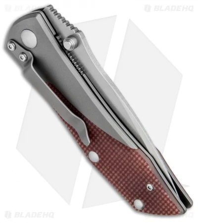 Kizer Tanto Liner Lock Knife Red G-10 (3.5" Stonewash) Ki3303 Kizer Tanto Liner Lock Knife Red G-10 (3.5" Stonewash) Ki3303 -Blade HQ Store kizer ki3303 back dl