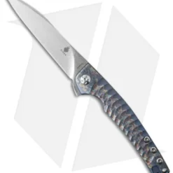 Kizer Splinter Frame Lock Knife Titanium (3.375" Stonewash) Ki3457A2