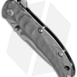 Kizer Caligine Frame Lock Knife Titanium (3.5" Stonewash) Ki401D -Blade HQ Store kizer ki401d bottom cm