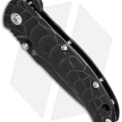 Kizer Caligine Frame Lock Knife Titanium (3.5" Black SW) Ki401D1 -Blade HQ Store kizer ki401d1 bottom cm
