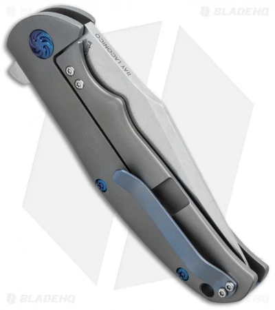 Kizer Laconico Intrepid Flipper Frame Lock Knife (3.625" Stonewash) Ki4468A1 Kizer Laconico Intrepid Flipper Frame Lock Knife (3.625" Stonewash) Ki4468A1 -Blade HQ Store kizer ki4468a1 side cm