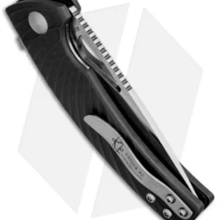 Kizer Vanguard Series Kyre Liner Lock Knife Black G-10 (3.5" Satin) V4484A1 -Blade HQ Store kizer kyre v4484a1 black back dl