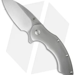 Kizer Degnan Roach Flipper Knife Titanium (3.5" Satin) Ki4477
