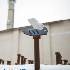 Kizer Sheepdog C01C Frame Lock Knife Blue Titanium (3.25" Stonewash) Ki4488A -Blade HQ Store kizer sheepdog c01c blue Ki4488A BHQ 51785 snow dl