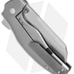 Kizer Sheepdog C01C Frame Lock Flipper Knife Titanium (3.25" Stonewash) Ki4488 -Blade HQ Store kizer sheepdog c01c ki448 BHQ 37595 jr side