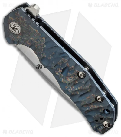 Kizer Ning Shoal Frame Lock Knife Blue Ano Titanium (3.5" Satin) Ki4469A2 Kizer Ning Shoal Frame Lock Knife Blue Ano Titanium (3.5" Satin) Ki4469A2 -Blade HQ Store kizer shoal ki4469a2 bottom cm