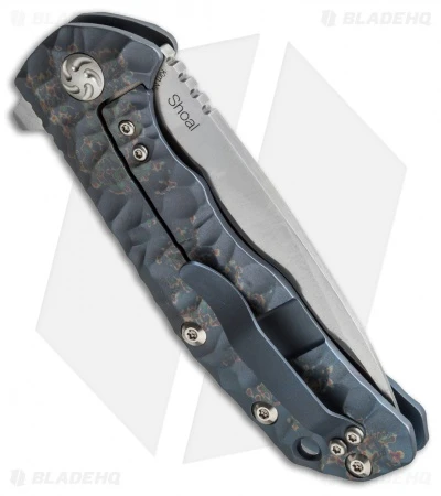 Kizer Ning Shoal Frame Lock Knife Blue Ano Titanium (3.5" Satin) Ki4469A2 Kizer Ning Shoal Frame Lock Knife Blue Ano Titanium (3.5" Satin) Ki4469A2 -Blade HQ Store kizer shoal ki4469a2 side cm