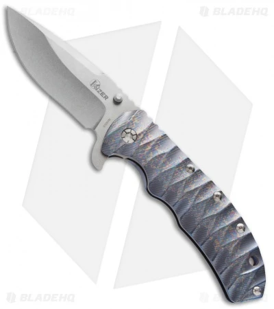 Kizer Cutlery Ki5401 Frame Lock Knife Titanium (4.25" Stonewash) Kizer Cutlery Ki5401 Frame Lock Knife Titanium (4.25" Stonewash) -Blade HQ Store kizer titanium stonewash ki5401