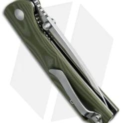 Kizer Vanguard V3 Vigor Liner Lock Knife Green G-10 (3" Satin) V3403N2 4 Kizer Vanguard V3 Vigor Liner Lock Knife Green G-10 (3" Satin) V3403N2 -Blade HQ Store kizer v3 vigor v3403a2 green back dl