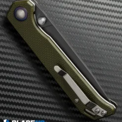 Kizer Azo Vanguard Series Begleiter Knife Green G-10 (3.5" Gray) V4458A2 6 Kizer Azo Vanguard Series Begleiter Knife Green G-10 (3.5" Gray) V4458A2 -Blade HQ Store kizer vanguard begleiter green g10 v4458a2 side cm