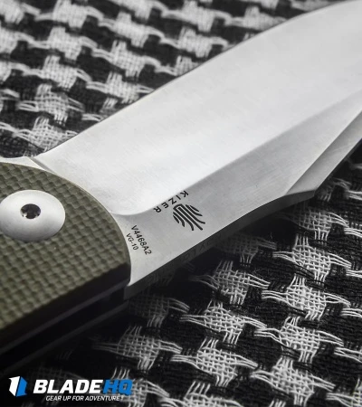 Kizer Vanguard Laconico Intrepid Flipper Green G-10 Knife (3.625" Satin) V4468A2 Kizer Vanguard Laconico Intrepid Flipper Green G-10 Knife (3.625" Satin) V4468A2 -Blade HQ Store kizer vanguard laconico intrepid green g10 blade cm