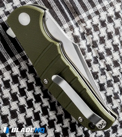 Kizer Vanguard Laconico Intrepid Flipper Green G-10 Knife (3.625" Satin) V4468A2 Kizer Vanguard Laconico Intrepid Flipper Green G-10 Knife (3.625" Satin) V4468A2 -Blade HQ Store kizer vanguard laconico intrepid green g10 side cm