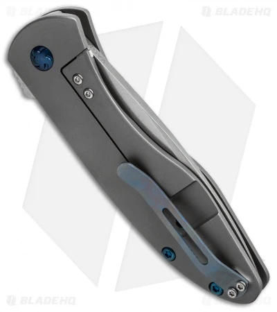 Kizer Vagnino Velox 2 Flipper Knife Titanium (3.375" Stonewash) Ki4478 Kizer Vagnino Velox 2 Flipper Knife Titanium (3.375" Stonewash) Ki4478 -Blade HQ Store kizer velox 2 ki4478 side cm